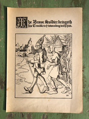 Print from The Wonder Clock by Howard Pyle